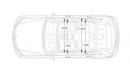 Mercedes GLK Facelifting - szkic auta - wymiary
