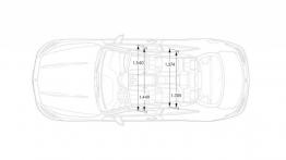 Mercedes klasy S Coupe (2014) - szkic auta - wymiary