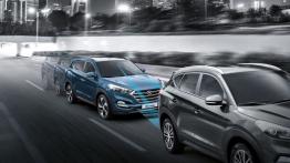 Hyundai Tucson III (2016) - wersja amerykańska - schemat działania systemu bezpieczeństwa