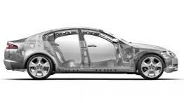 Jaguar XF - schemat konstrukcyjny auta