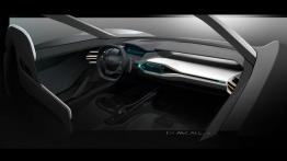Ford GT II (2017) - szkic wnętrza