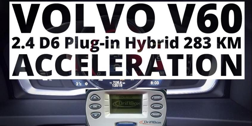 Volvo V60 2.4 D6 Plug-in Hybrid 283 KM (AT) - przyspieszenie 0-100 km/h 