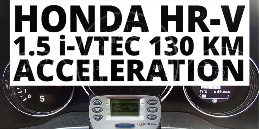 Honda HR-V 1.5 i-VTEC 130 KM (CVT) - przyspieszenie 0-100 km/h 