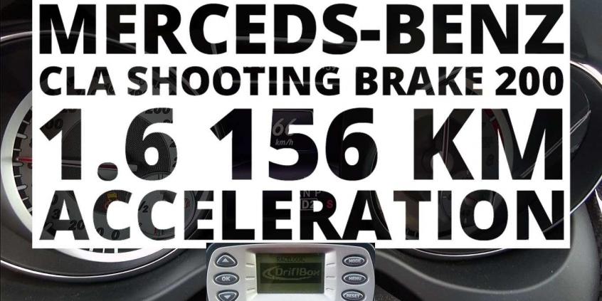 Mercedes-Benz CLA Shooting Brake 200 1.6 156 KM (AT) - przyspieszenie 0-100 km/h
