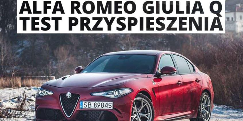 Alfa Romeo Giulia Quadrifoglio 2.9 V6 510 KM (MT) - przyspieszenie 0-100 km/h