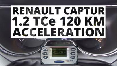 Renault Captur 1.2 TCe 120 KM - przyspieszenie 0-100 km/h