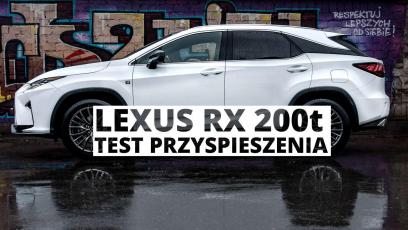 Lexus RX 200t 238 KM (AT) - przyspieszenie 0-100 km/h 