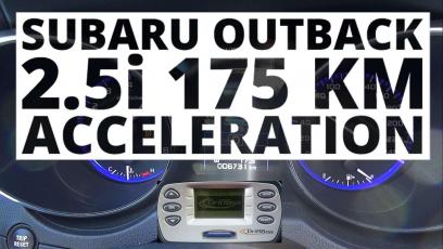 Subaru Outback 2.5i 175 KM (AT) - przyspieszenie 0-100 km/h 