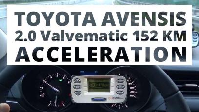 Toyota Avensis 2.0 Valvematic 152 KM (AT) - przyspieszenie 0-100km/h 