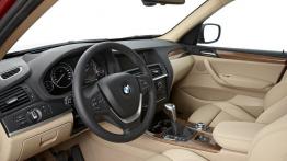 BMW X3 2010 - widok ogólny wnętrza z przodu