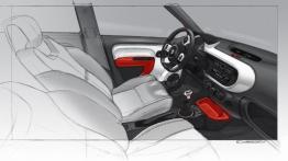 Renault Twingo III (2014) - szkic wnętrza