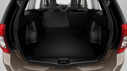 Dacia Logan II MCV (2013) - tylna kanapa złożona, widok z bagażnika