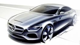 Mercedes klasy S Coupe Concept (2013) - szkic auta