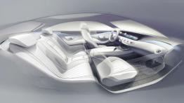 Mercedes klasy S Coupe Concept (2013) - szkic wnętrza