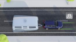 Volkswagen Touareg II Facelifting (2015) - schemat działania systemu bezpieczeństwa