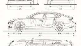 Audi A5 Sportback 2012 - szkic auta