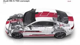Audi RS5 TDI Concept (2014) - schemat konstrukcyjny auta