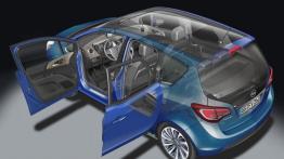 Opel Meriva II Facelifting (2014) - schemat konstrukcyjny auta