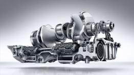 Mercedes-AMG GT S (2015) - schemat konstrukcyjny elementów silnika