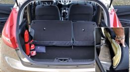 Ford Fiesta VII  KM - galeria redakcyjna - tylna kanapa złożona, widok z bagażnika