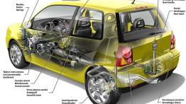 Seat Arosa - schemat konstrukcyjny auta