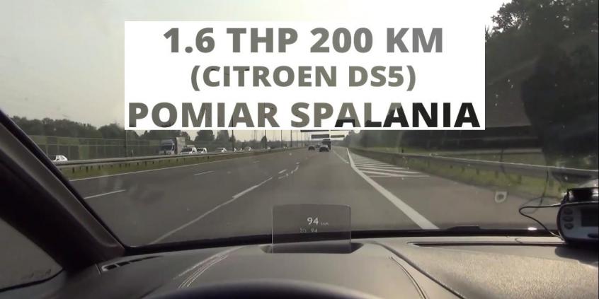 Citroen DS5 1.6 THP 200 KM - pomiar spalania