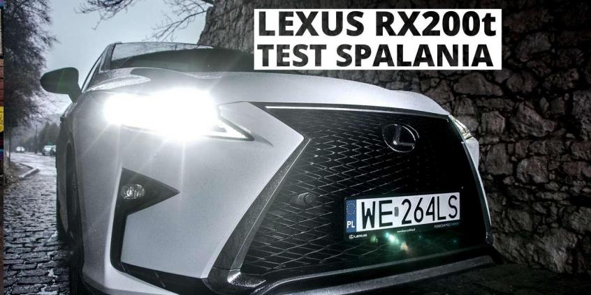 Lexus RX 200t 238 KM (AT) - pomiar spalania 