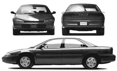 Szkic techniczny Chrysler Intrepid I