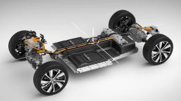 Volvo XC40 Recharge - schemat konstrukcyjny auta