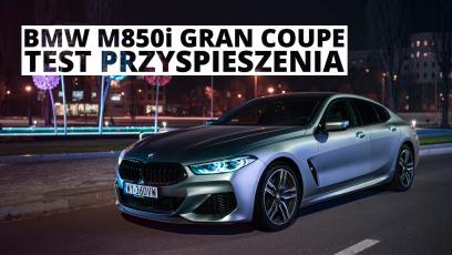 BMW M850i Gran Coupe 4.4 V8 530 KM (AT) - przyspieszenie 0-100 km/h