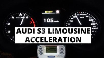 Audi S3 Limousine 2.0 TFSI 300 KM - acceleration 0-100 km/h