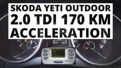 Skoda Yeti Outdoor 4X4 2.0 TDI 170 KM - przyspieszenie 0-100 km/h