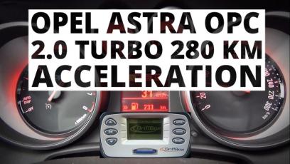 Opel Astra OPC 2.0 Turbo 280 KM - przyspieszenie 0-100 km/h