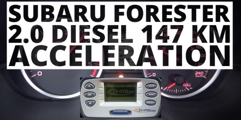 Subaru Forester 2.0 D 147 KM (MT) - przyspieszenie 0-100 km/h 