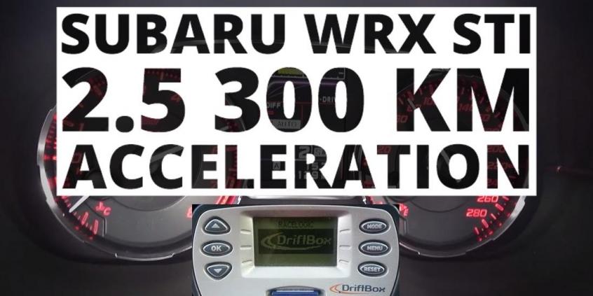 Subaru WRX STI 2.5 300 KM (MT) - przyspieszenie 0-100 km/h 