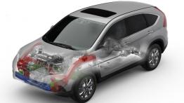 Honda CR-V IV - wersja amerykańska - schemat konstrukcyjny auta