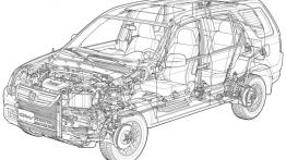 Honda CR-V II - szkic auta