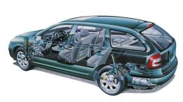 Skoda Octavia II Kombi - schemat konstrukcyjny auta