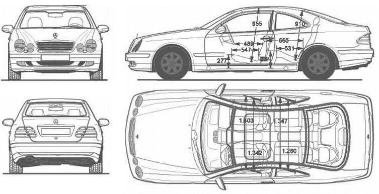Mercedes CLK W208 Coupe C208 • Dane techniczne
