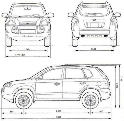 Hyundai Tucson I SUV • Dane techniczne • AutoCentrum.pl