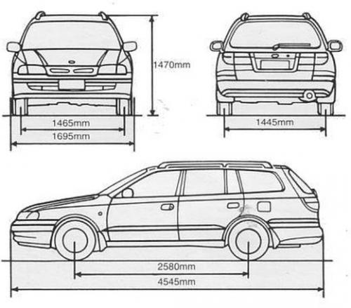 Toyota Carina V Kombi • Dane techniczne • AutoCentrum.pl