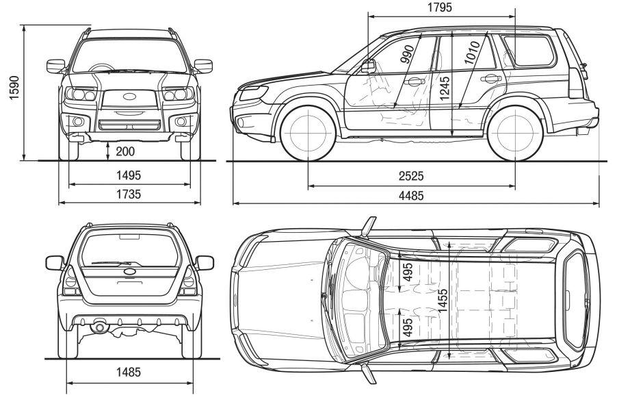 Subaru Forester II • Dane techniczne • AutoCentrum.pl
