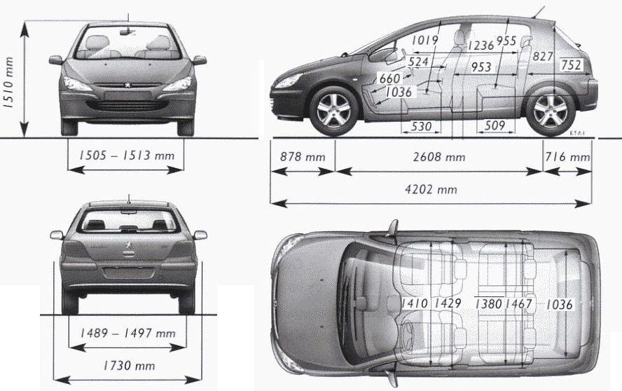 Peugeot 307 I Hatchback • Dane techniczne • AutoCentrum.pl