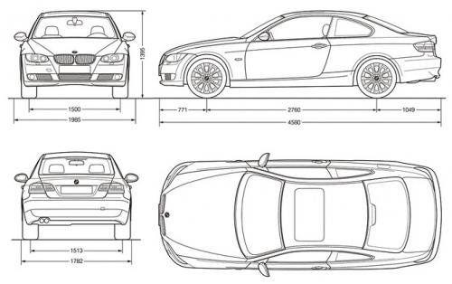 BMW Seria 3 E90919293 Coupe E92 • Dane techniczne