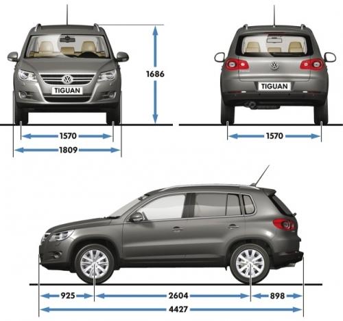Volkswagen Tiguan I SUV • Dane techniczne • AutoCentrum.pl