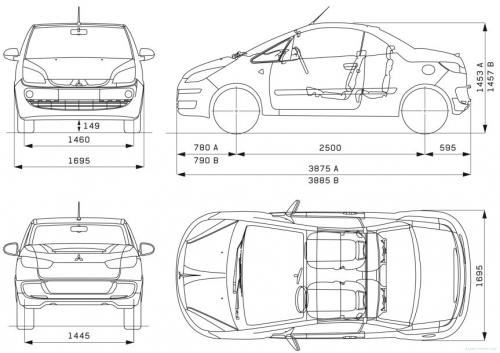 Mitsubishi Colt VI Cabrio • Dane techniczne • AutoCentrum.pl