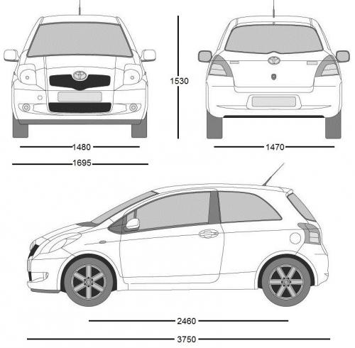 Toyota Yaris II Hatchback 3d ??? Dane techniczne ??? AutoCentrum.pl