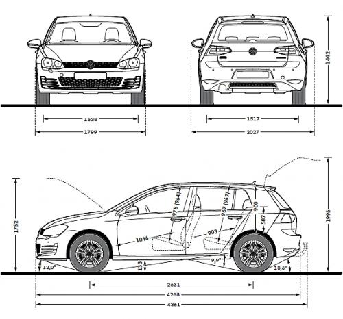 Volkswagen Golf VII GTD 5d • Dane techniczne • AutoCentrum.pl