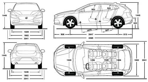 Volvo V40 II Hatchback • Dane techniczne • AutoCentrum.pl