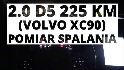 Volvo XC90 2.0 D5 225 KM (AT) - pomiar spalania